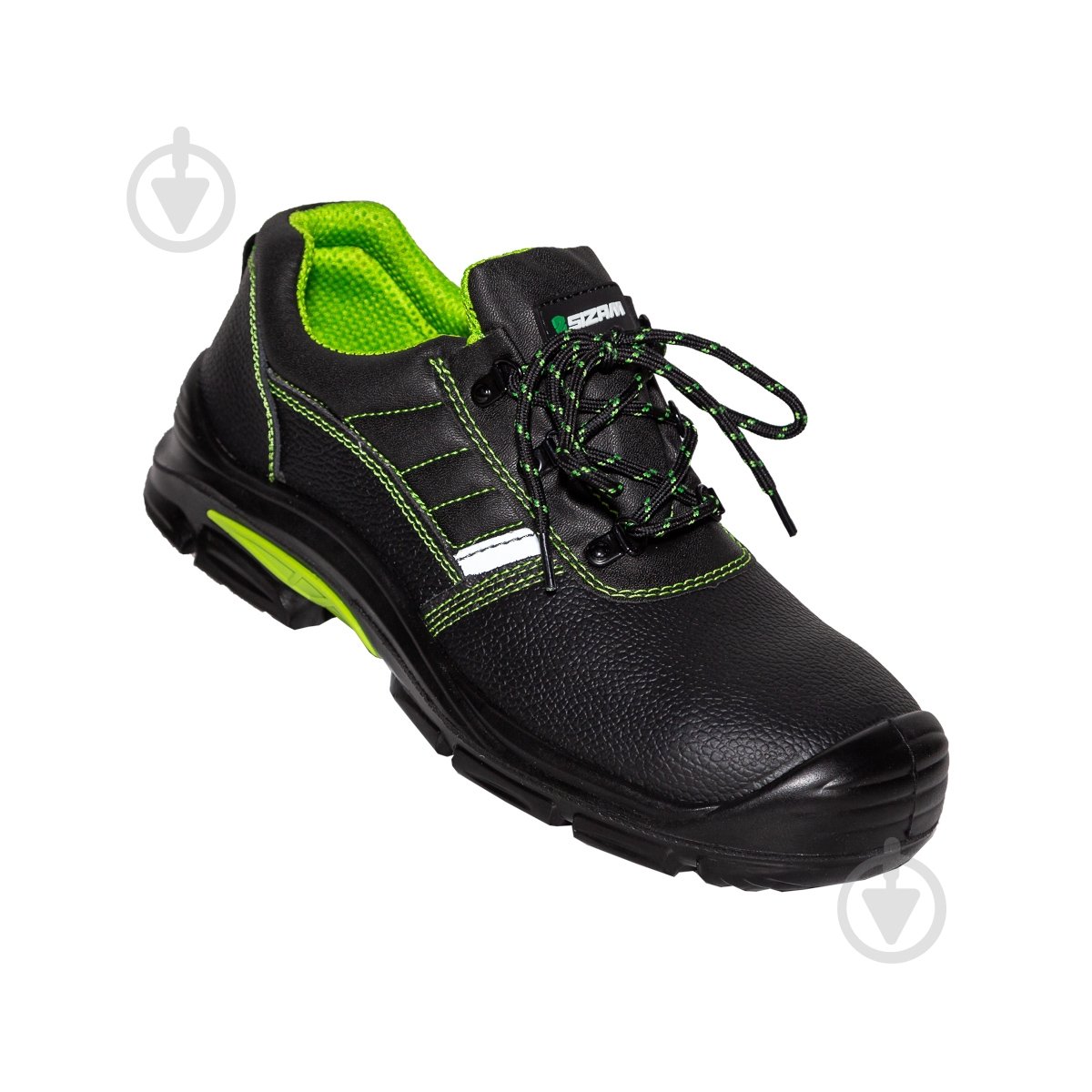 Полуботинки рабочие Sizam Houston р.43 36187 черный с салатовым - фото 4