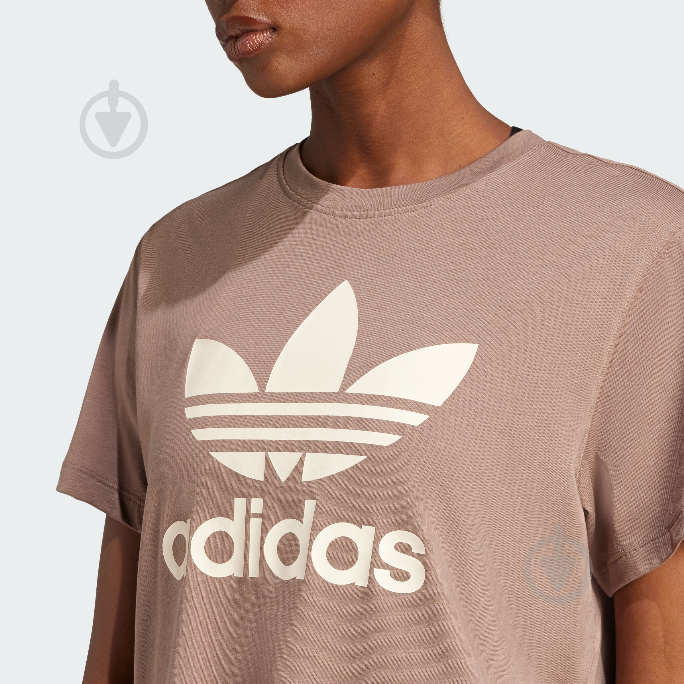 ᐉ Футболка Adidas TRFL TEE BOXY JD4582 р.XS коричневый • Купить в