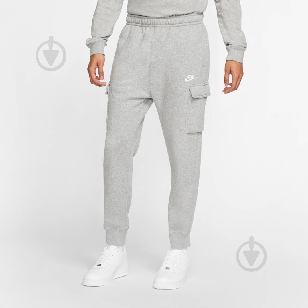 Брюки Nike M NSW CLUB PANT CARGO BB CD3129-063 р. S серый - фото 4