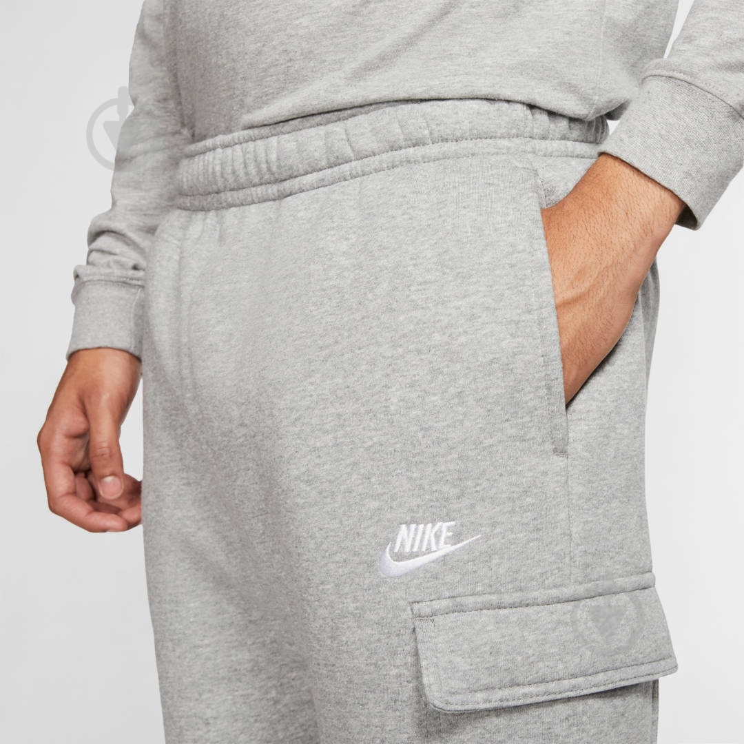 Брюки Nike M NSW CLUB PANT CARGO BB CD3129-063 р. S серый - фото 6