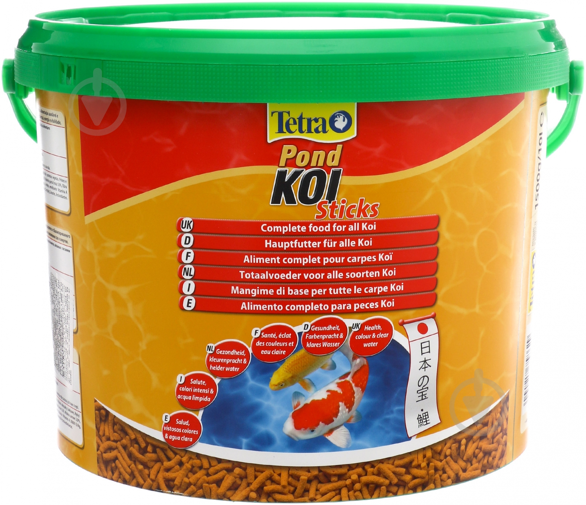 Корм Tetra Pond Koi Sticks 10 л (белок, рыба и побочные рыбные продукты) - фото 1