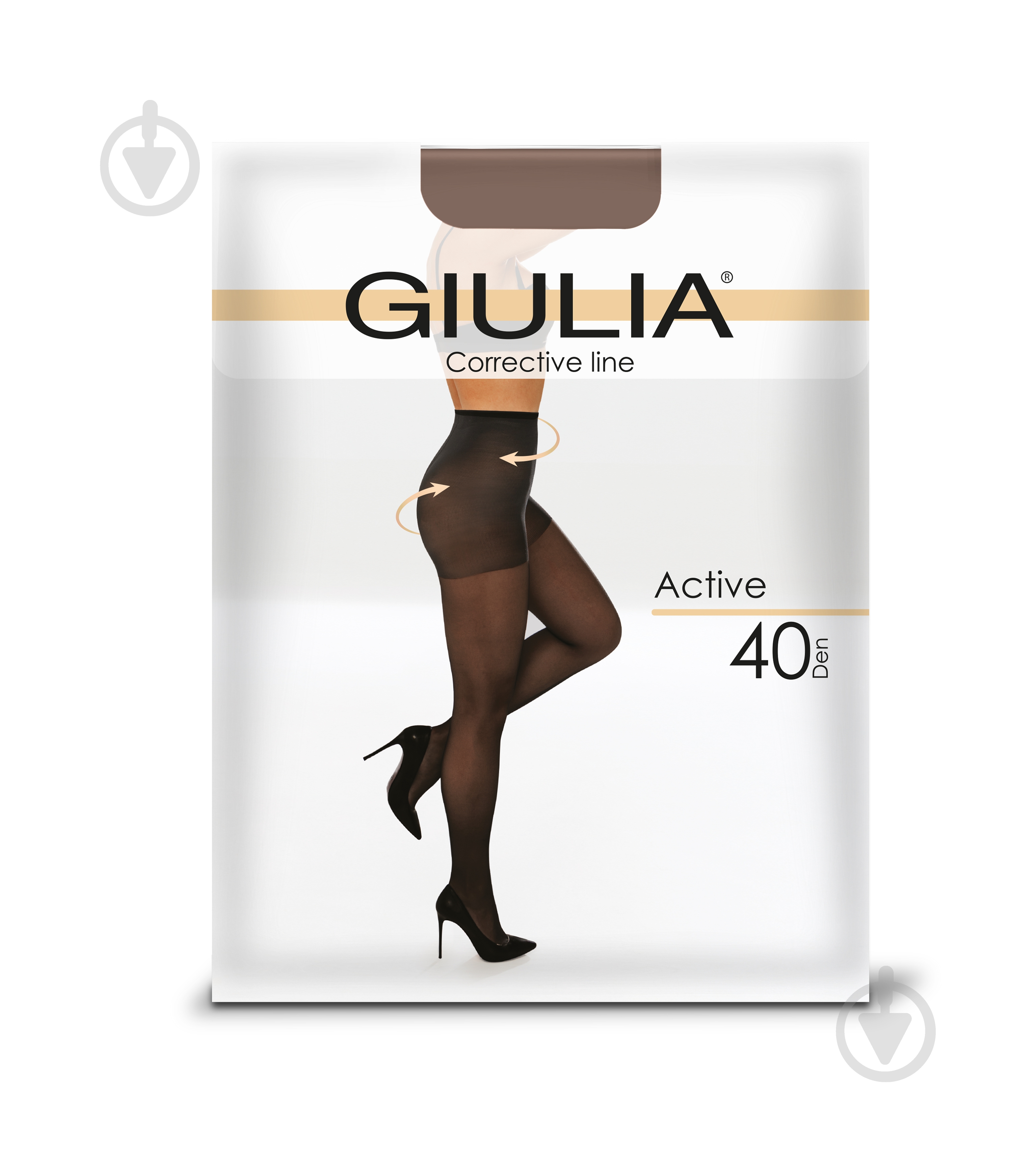 Колготки женские Giulia ACTIVE 40 р. 2 fumo - фото 1