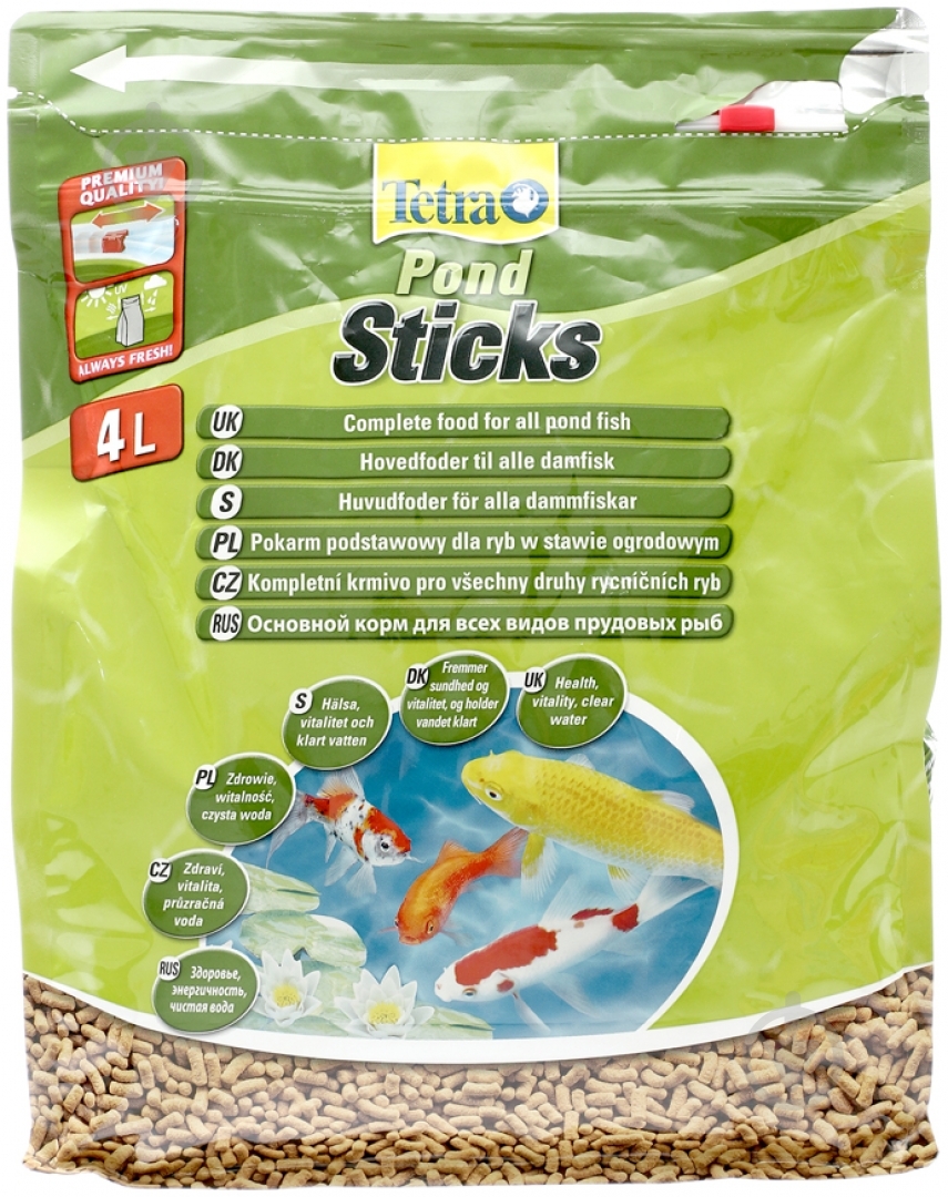 Корм Tetra Pond Stick 4 л (белок, рыба и побочные рыбные продукты) - фото 1
