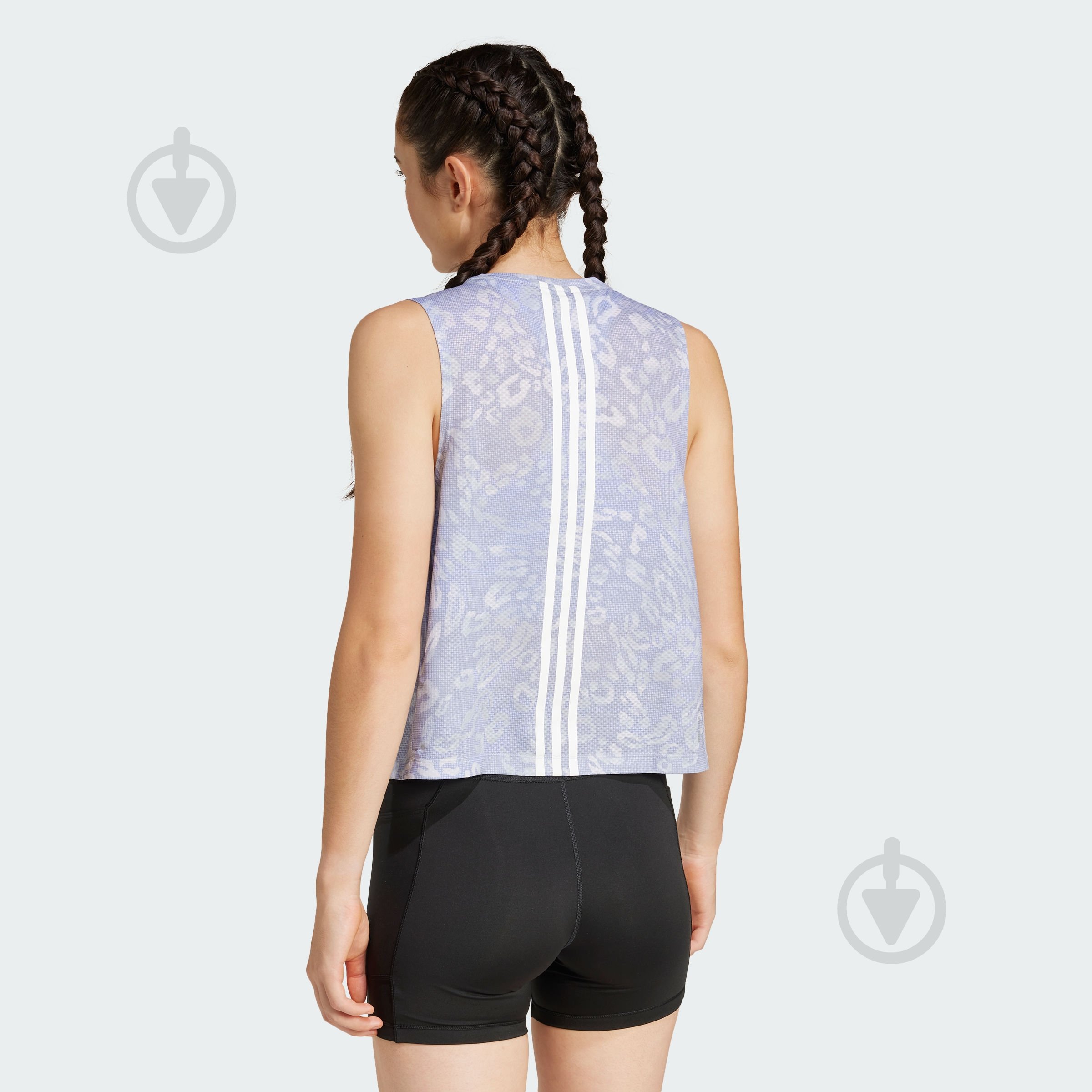 Майка Adidas OTR E AOP T W JD7763 р.XS фіолетовий - фото 2