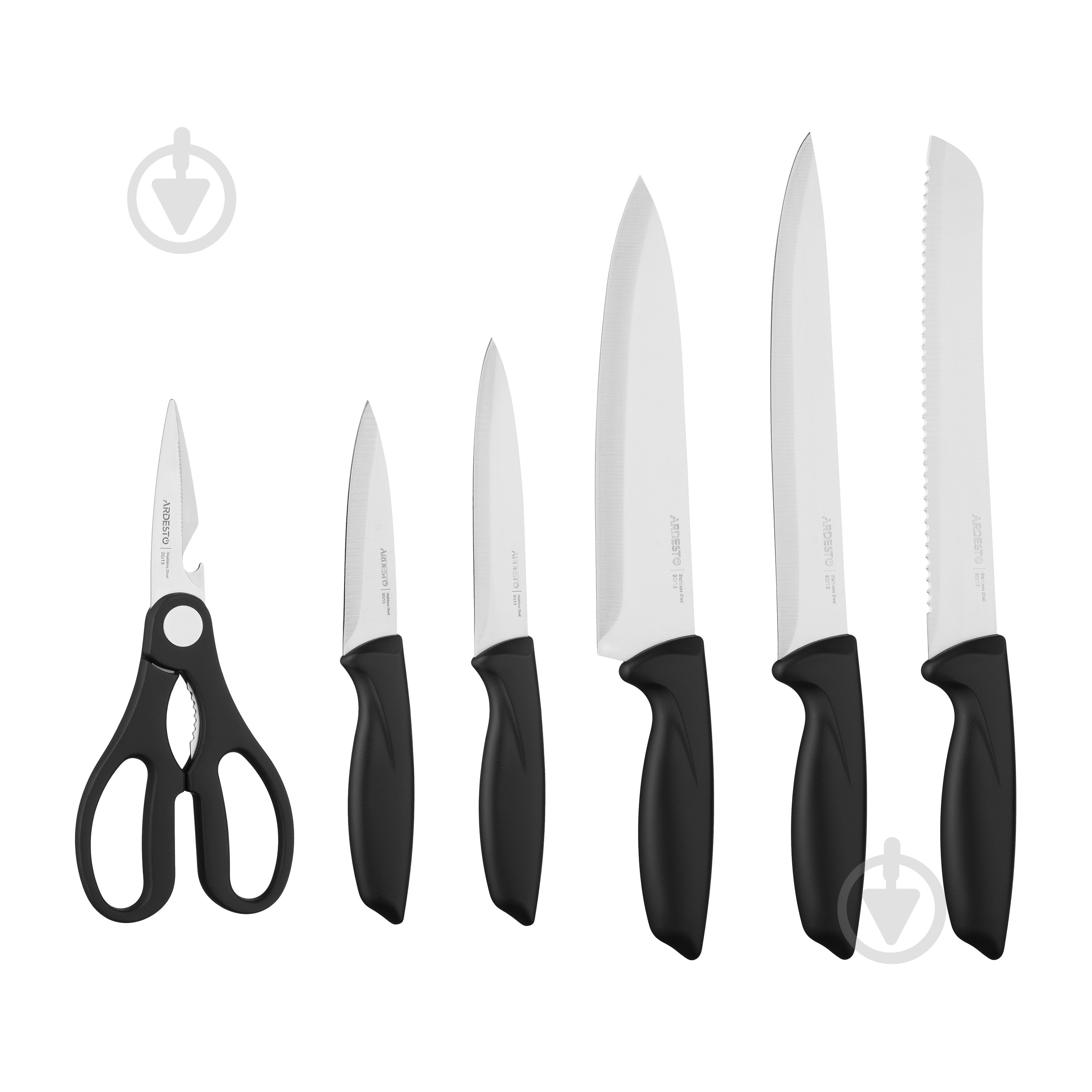Набор ножей в колоде Ardesto Gemini 7 предметов AR2107BL - фото 2