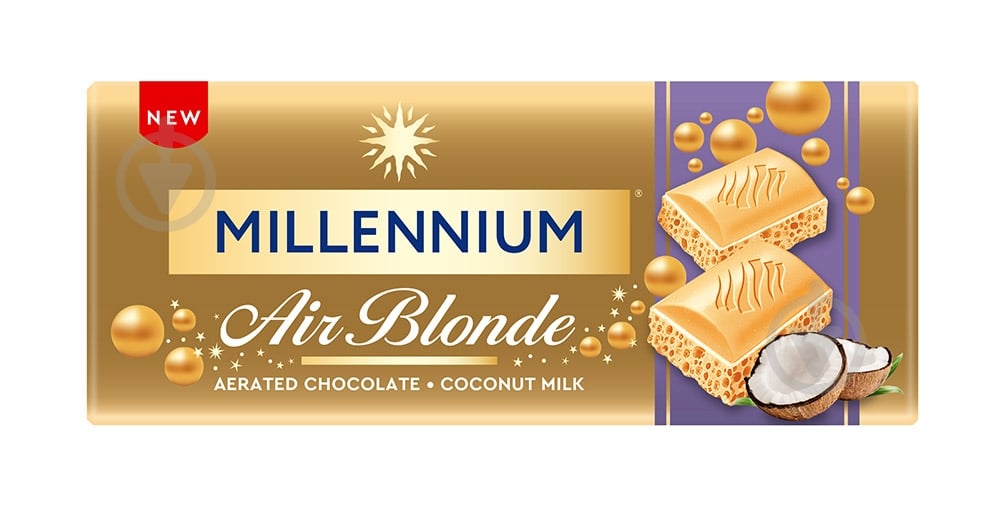Шоколад Millennium Blonde Coconut 85 г - фото 1 Шоколад Millennium Blonde Coconut 85 г - фото 1
