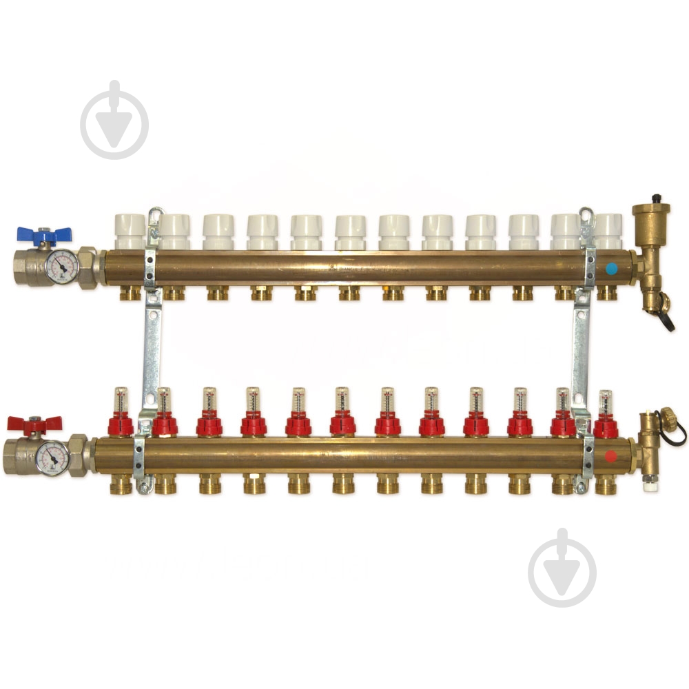 Коллектор Bianchi C350A60502 в сборе с расходомерами 1" x 12 x 3/4" НР - фото 1 Коллектор Bianchi C350A60502 в сборе с расходомерами 1" x 12 x 3/4" НР - фото 1