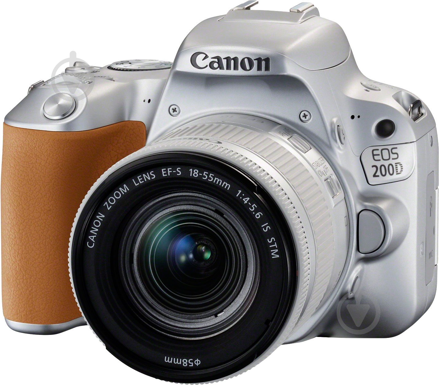 Фотокамера Canon EOS 200D kit 18-55 IS STM silver - фото 1
