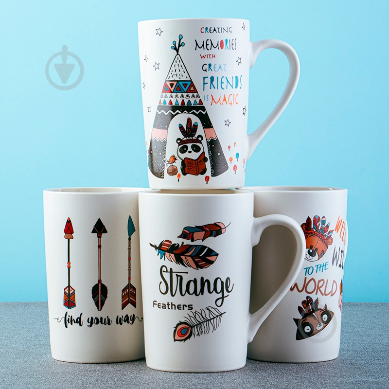 Чашка Vittora Индейцы 370 мл VT-C-217370 - фото 2 Чашка Vittora Индейцы 370 мл VT-C-217370 - фото 2