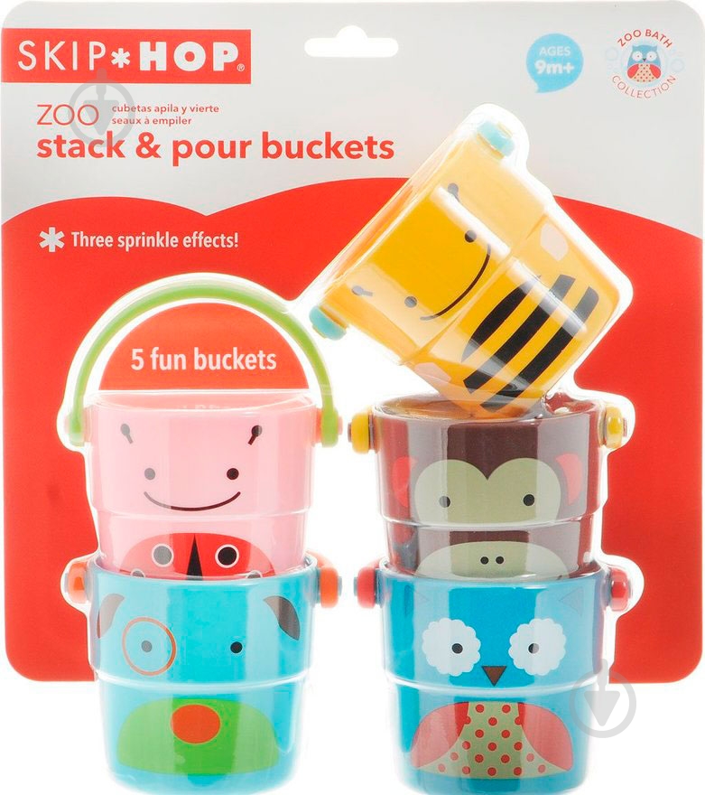 Игрушечный набор Skip ведёрок для купания 235355 - фото 4 Игрушечный набор Skip ведёрок для купания 235355 - фото 4