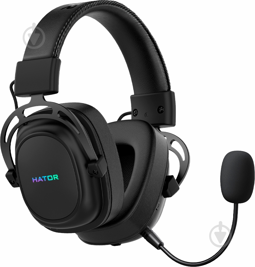 Гарнитура игровая Hator Hypergang Wireless Tri-mode black (HTA-850) - фото 1 Гарнитура игровая Hator Hypergang Wireless Tri-mode black (HTA-850) - фото 1