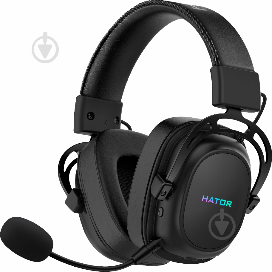 Гарнитура игровая Hator Hypergang Wireless Tri-mode black (HTA-850) - фото 2 Гарнитура игровая Hator Hypergang Wireless Tri-mode black (HTA-850) - фото 2