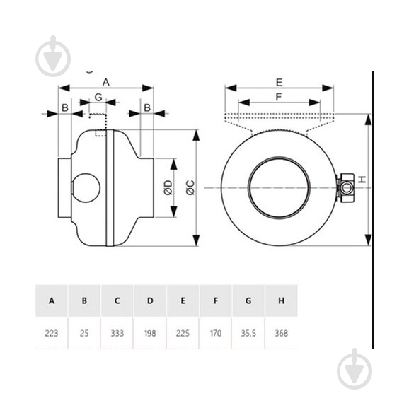 Вентилятор канальний Soler&Palau VENT-200NK - фото 2