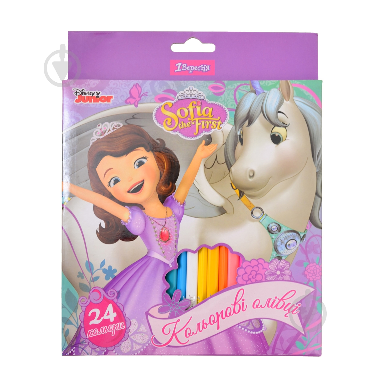 Олівці кольорові Sofia the First 24 шт. 290549 1 вересня - фото 1