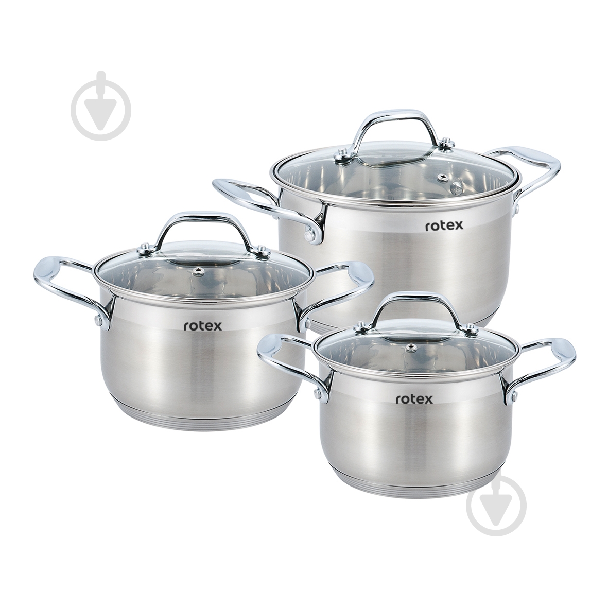 Набор кастрюль Rotex RC325-6S Catania - фото 1 Набор кастрюль Rotex RC325-6S Catania - фото 1