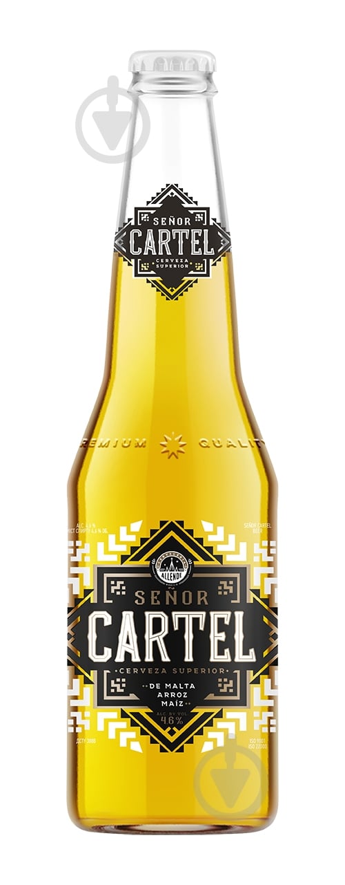 Пиво Senor Cartel светлое 0,33 л - фото 1 Пиво Senor Cartel светлое 0,33 л - фото 1