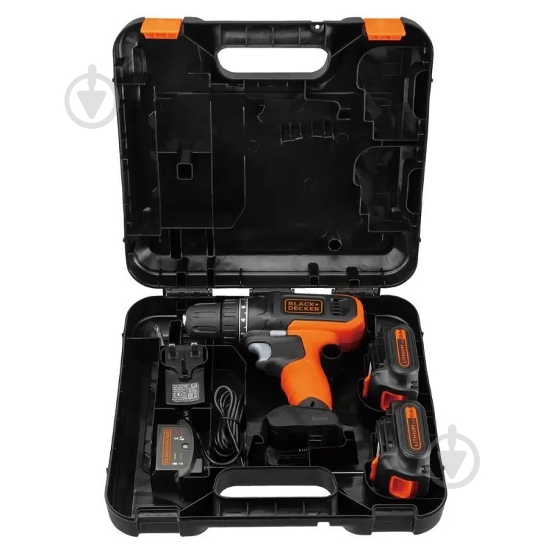 Шуруповерт аккумуляторный Black+Decker BCD7122CK - фото 2