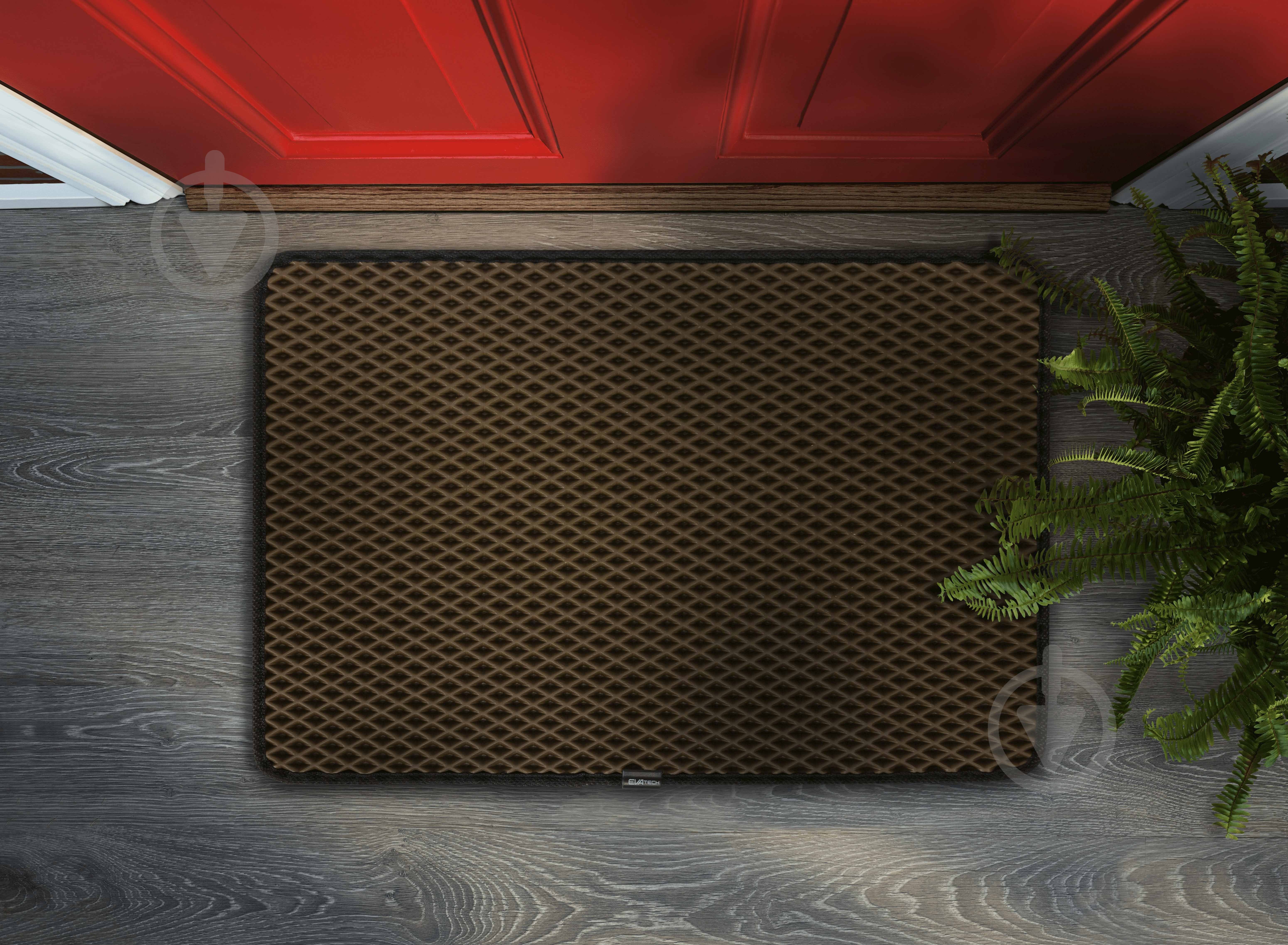 Коврик EVAtech Home ромб коричневый 60x90 см (KD43332KA1RZB) - фото 4