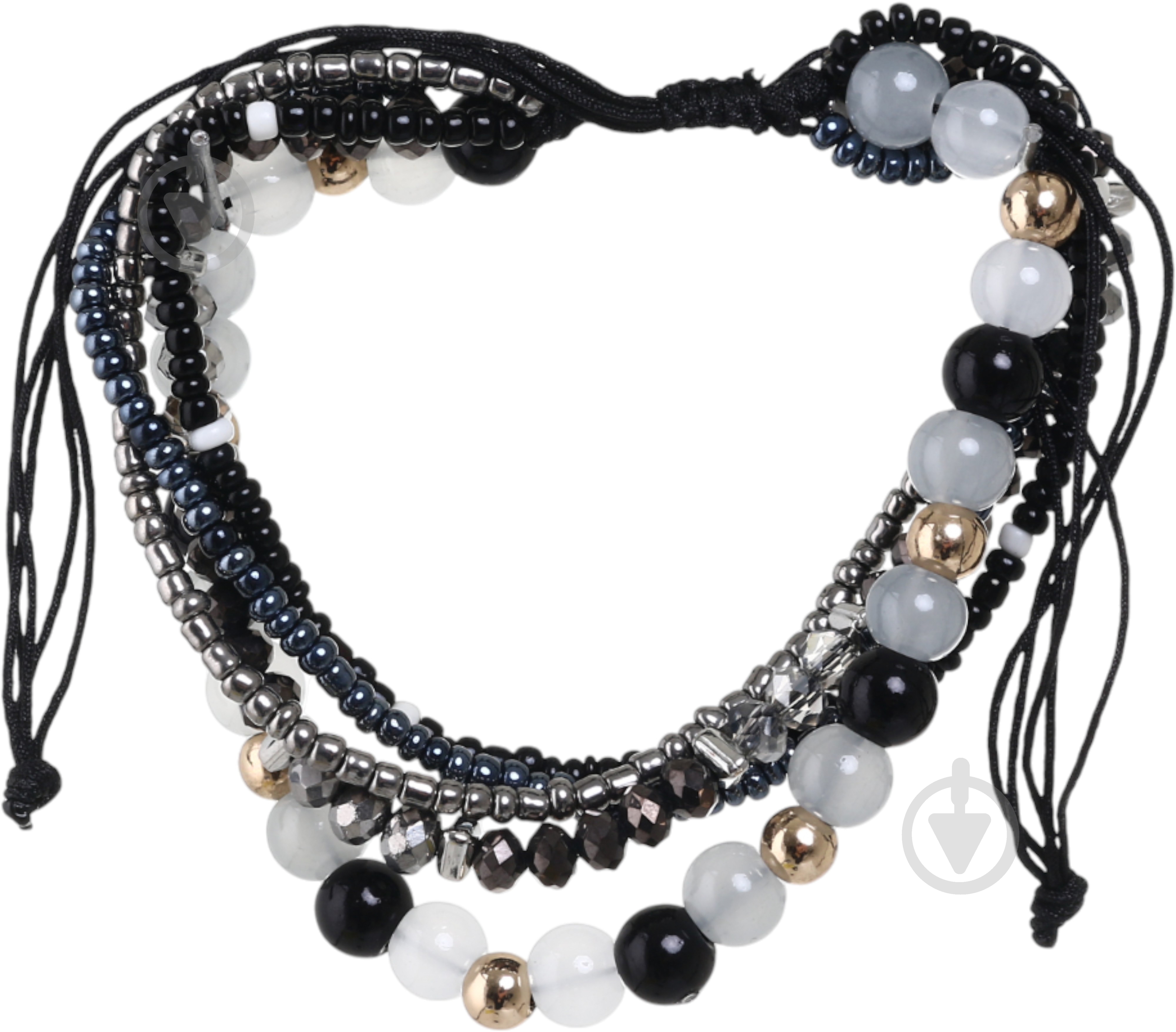 Браслет Sensio Rosara металл черный - фото 1