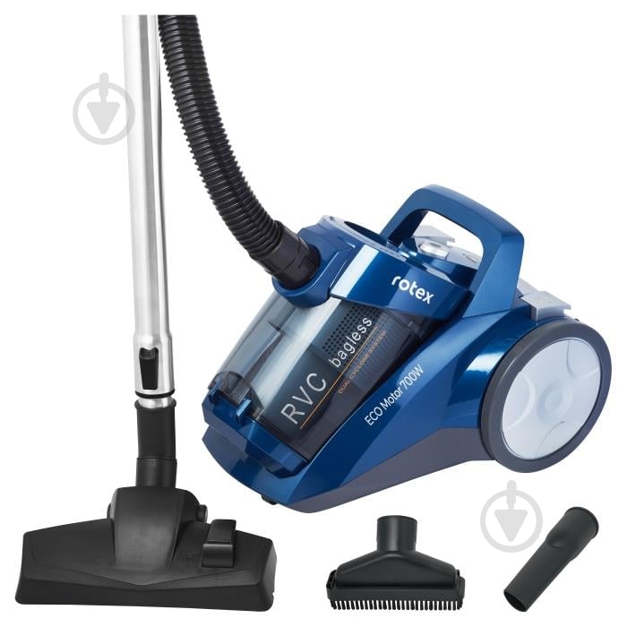 Пилосос Rotex RVC16-B EcoPower без мішка dark blue - фото 1