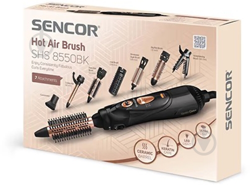 Фен-щетка Sencor Hot Air Brush SHS 8550BK - фото 9