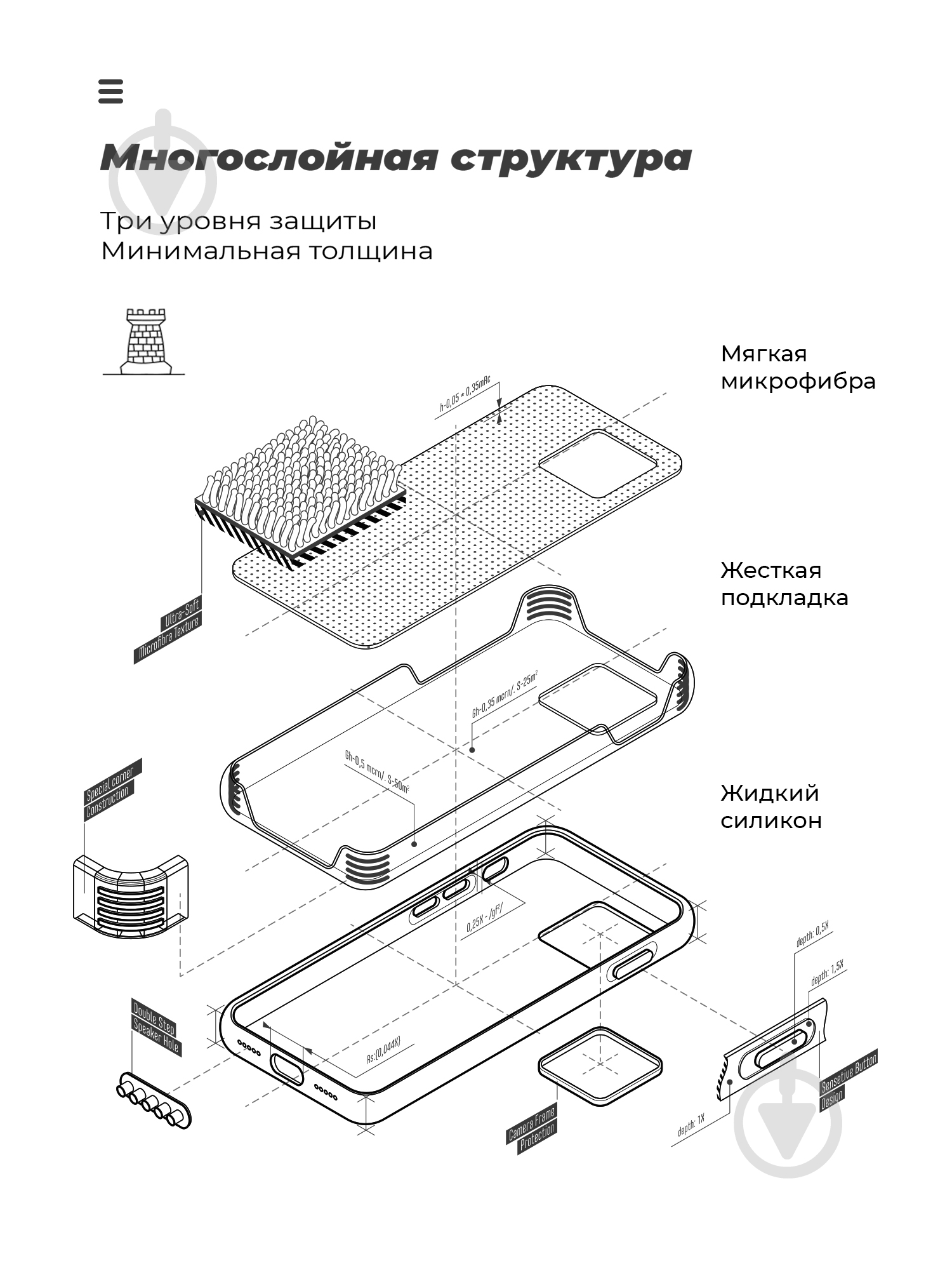 Панель Armorstandart ICON Case для Samsung A02s (A025) Black (ARM58231) - фото 6