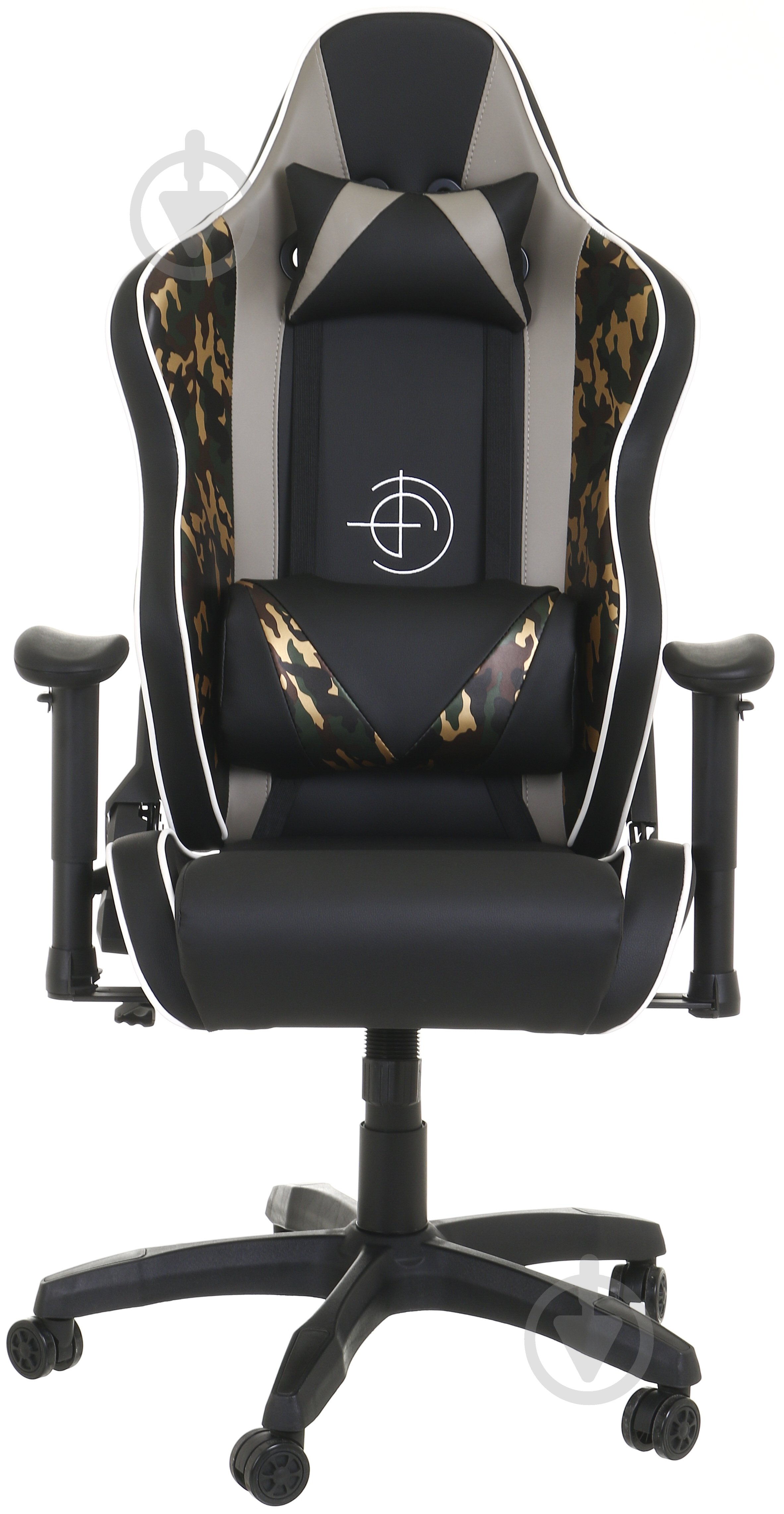 Крісло ігрове Сана чорний/сірий/камуфляж - фото 1