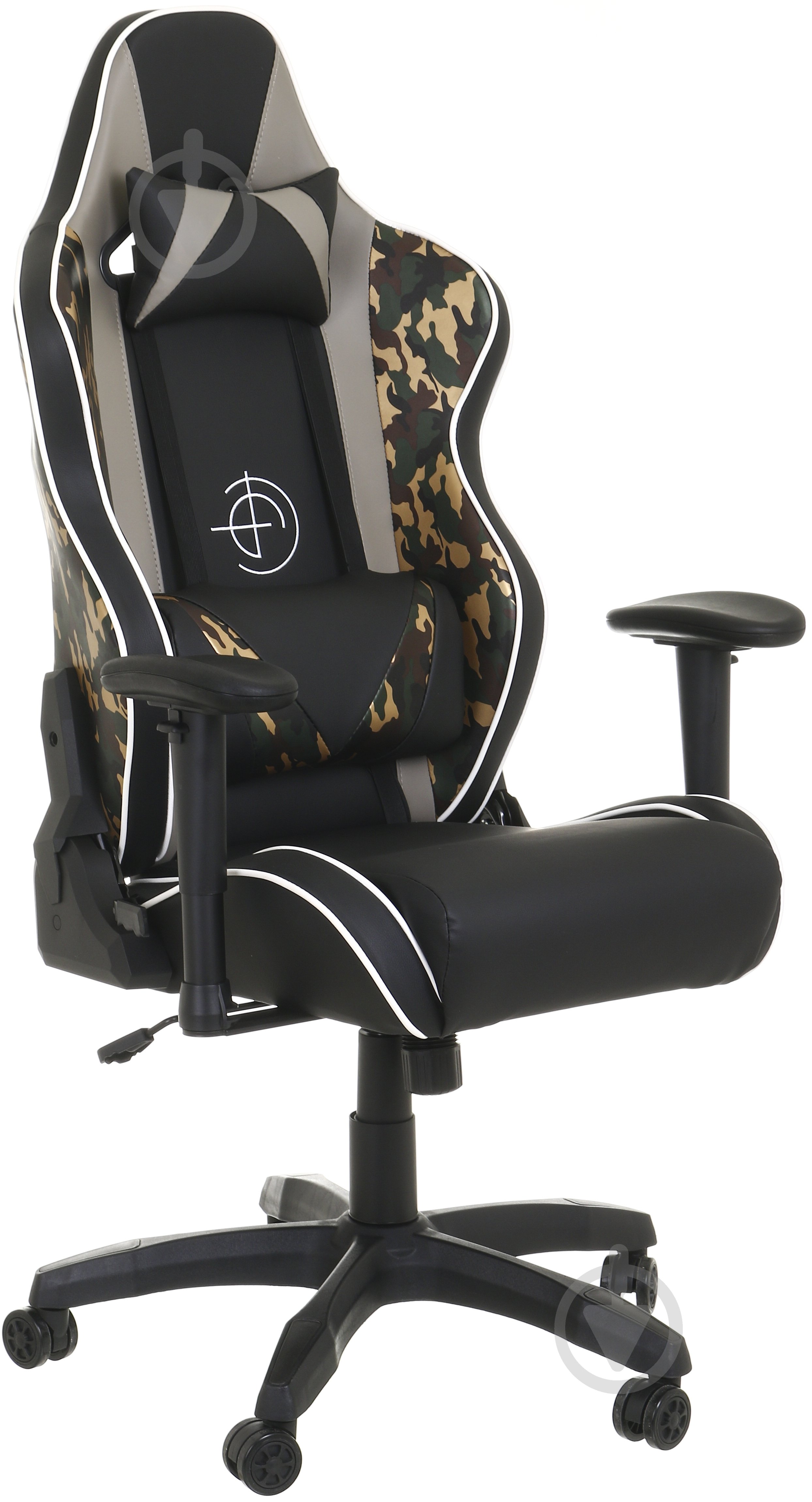 Крісло ігрове Сана чорний/сірий/камуфляж - фото 2