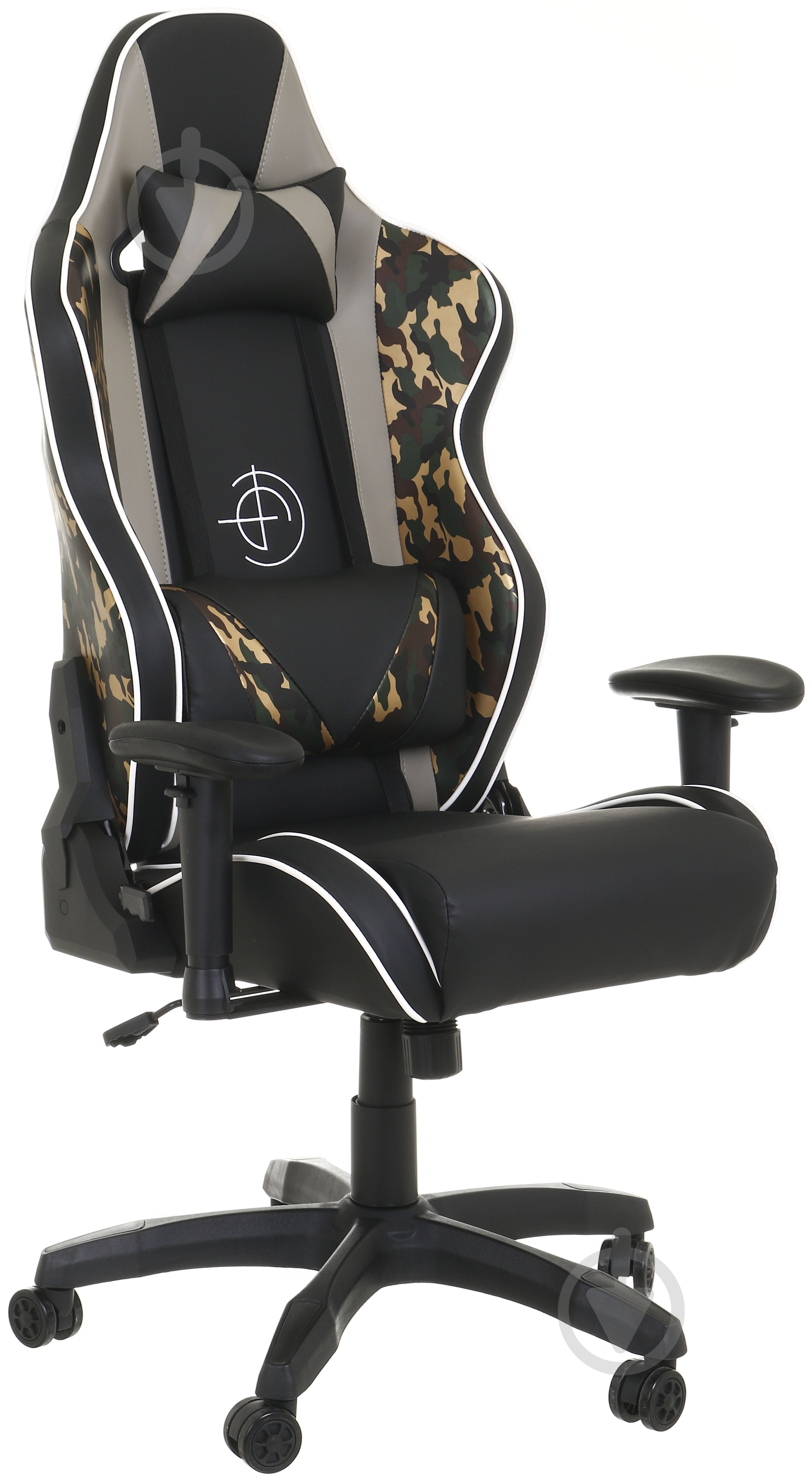 Крісло ігрове Сана чорний/сірий/камуфляж - фото 3