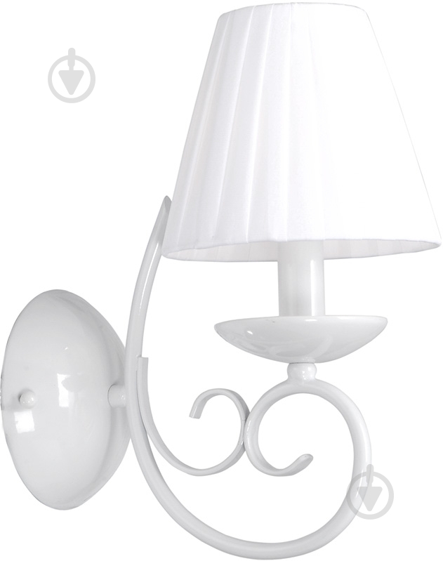 Бра Victoria Lighting 1x40 Вт E14 белый Shiny/AP1 - фото 1