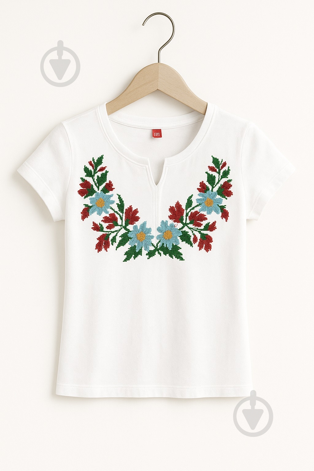 Вышиванка детская Piccolo Колокольчики р.140 белый 420324 - фото 1