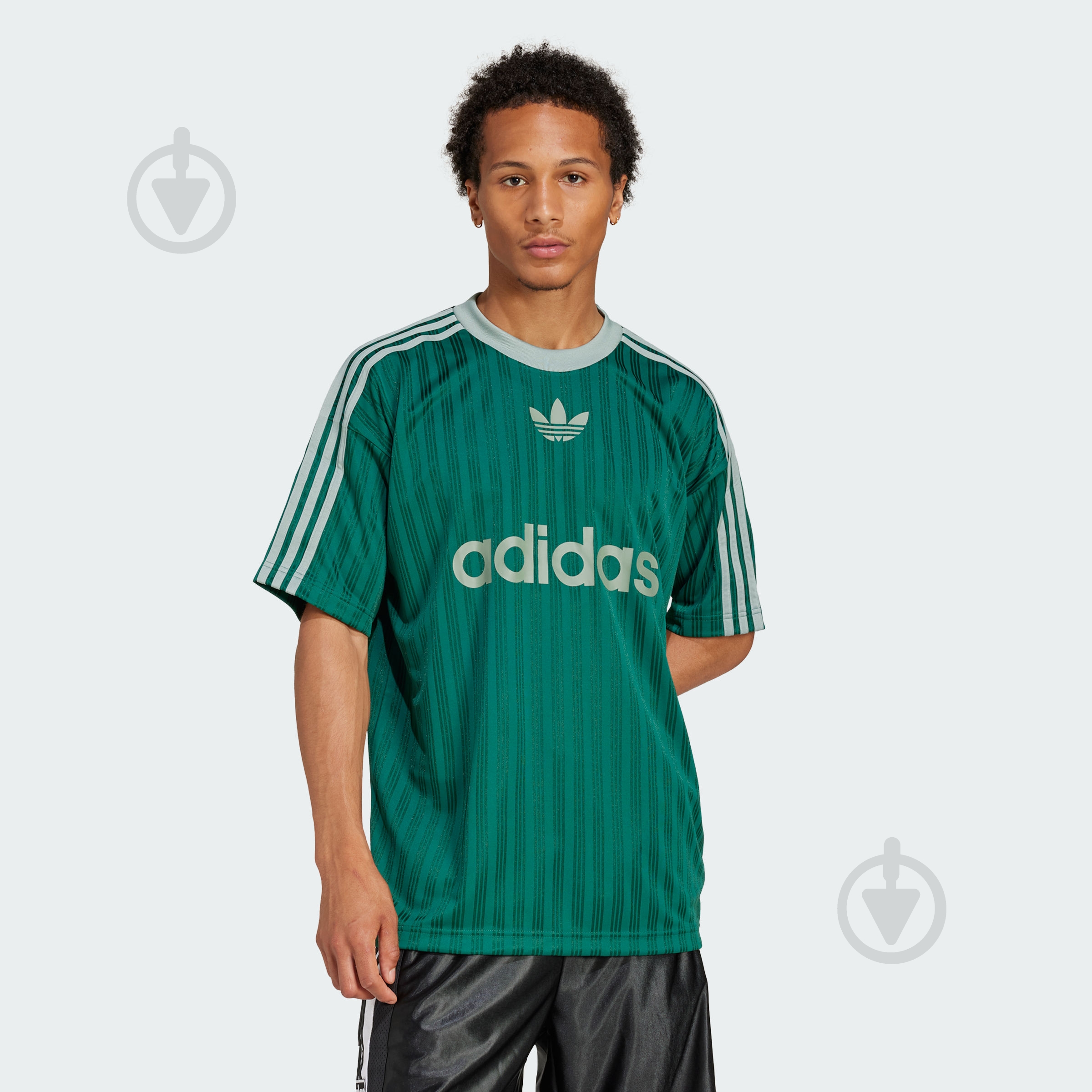 Футболка Adidas ADICOLOR POLY T JP1028 р.2XL зеленый - фото 1