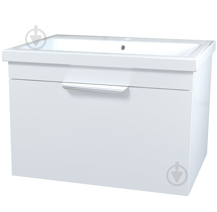 Тумба подвесная Сансервіс Каталония-70с умывальником Сомо-70 белый глянец - фото 1 Тумба подвесная Сансервіс Каталония-70с умывальником Сомо-70 белый глянец - фото 1