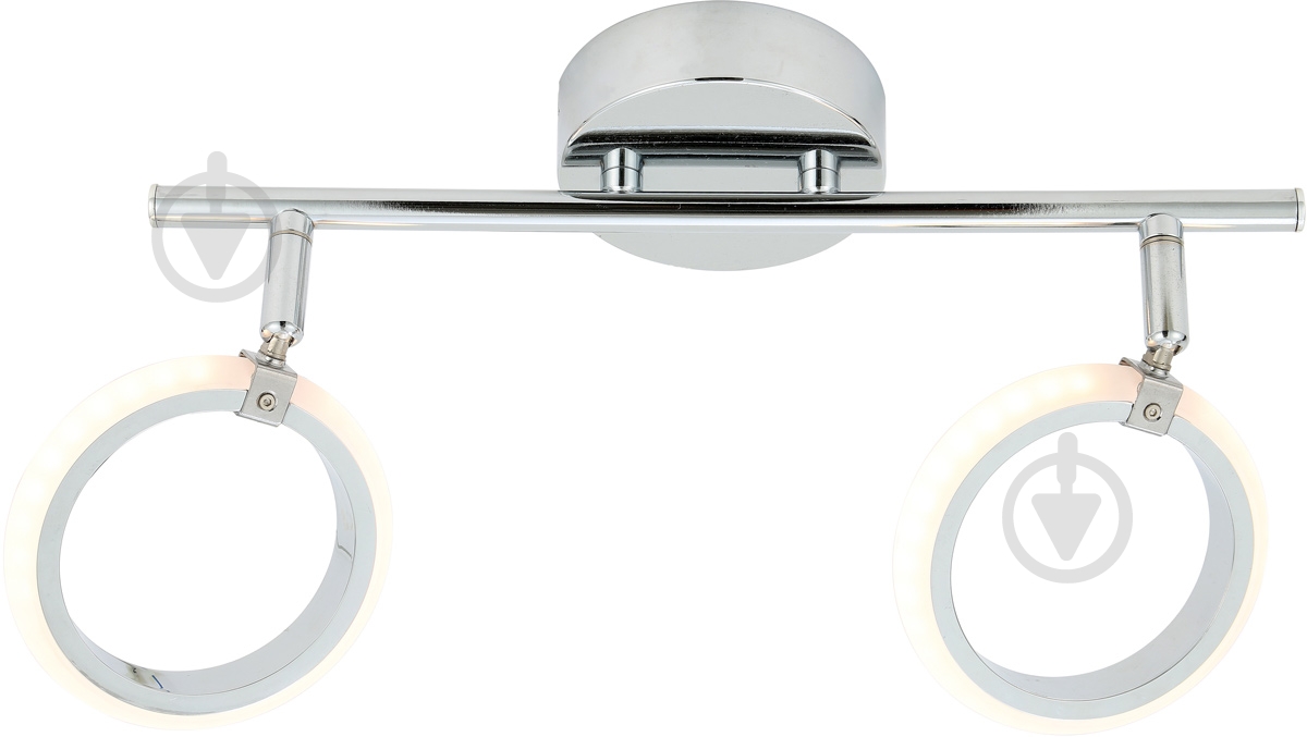 Спот Victoria Lighting LED 2x5 Вт хром Ring/PL2 - фото 1