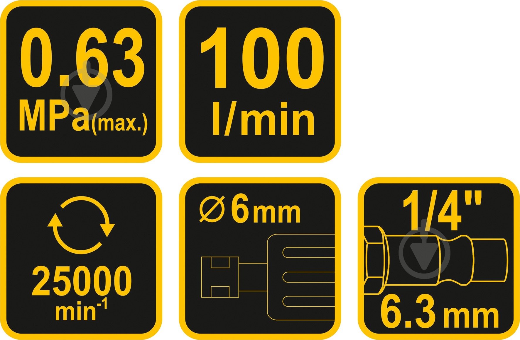 Пневмошлифмашина Vorel 81107 - фото 3