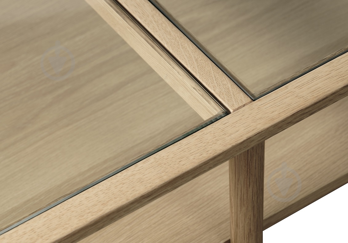 Стол журнальный Unique Furniture ELBA 1200x600x410 мм дуб натуральный/прозрачный (48510200 ) - фото 3 Стол журнальный Unique Furniture ELBA 1200x600x410 мм дуб натуральный/прозрачный (48510200 ) - фото 3