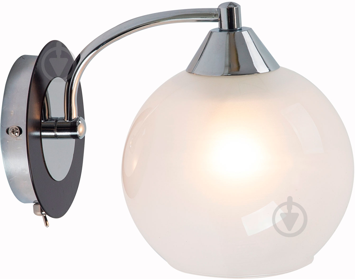 Бра Victoria Lighting 1x60 Вт E27 хром/белый Ira/AP1 - фото 1