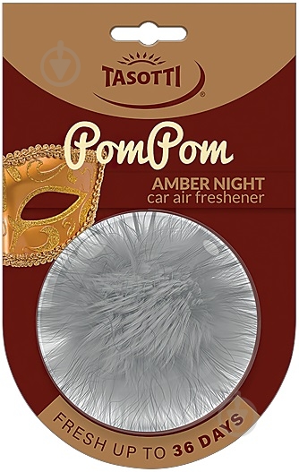 Ароматизатор подвесной Tasotti POM POM Amber night - фото 1