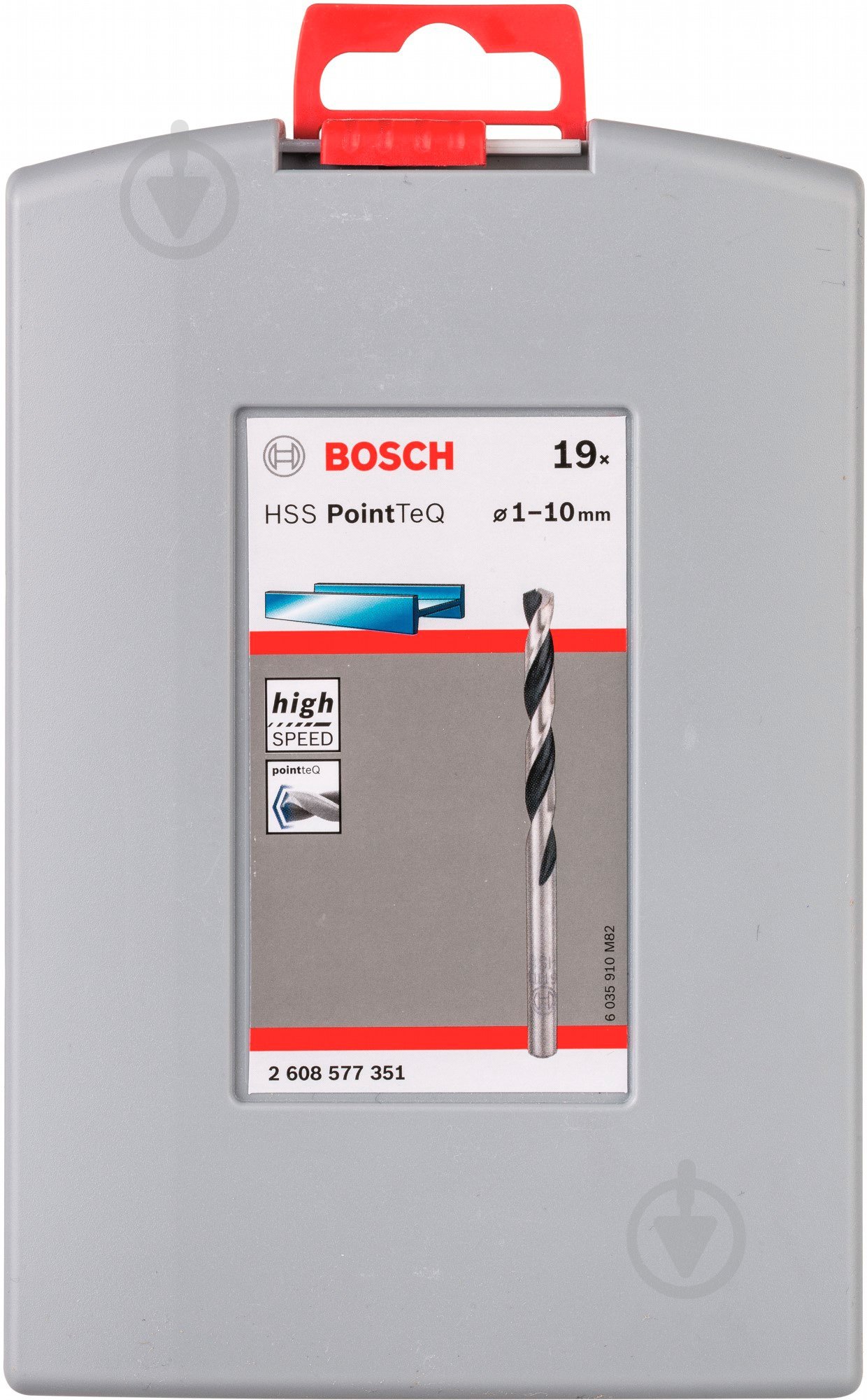 Набір свердел Bosch HSS PointTeQ ProBox 1-10 мм 19 шт. 2608577351 - фото 6