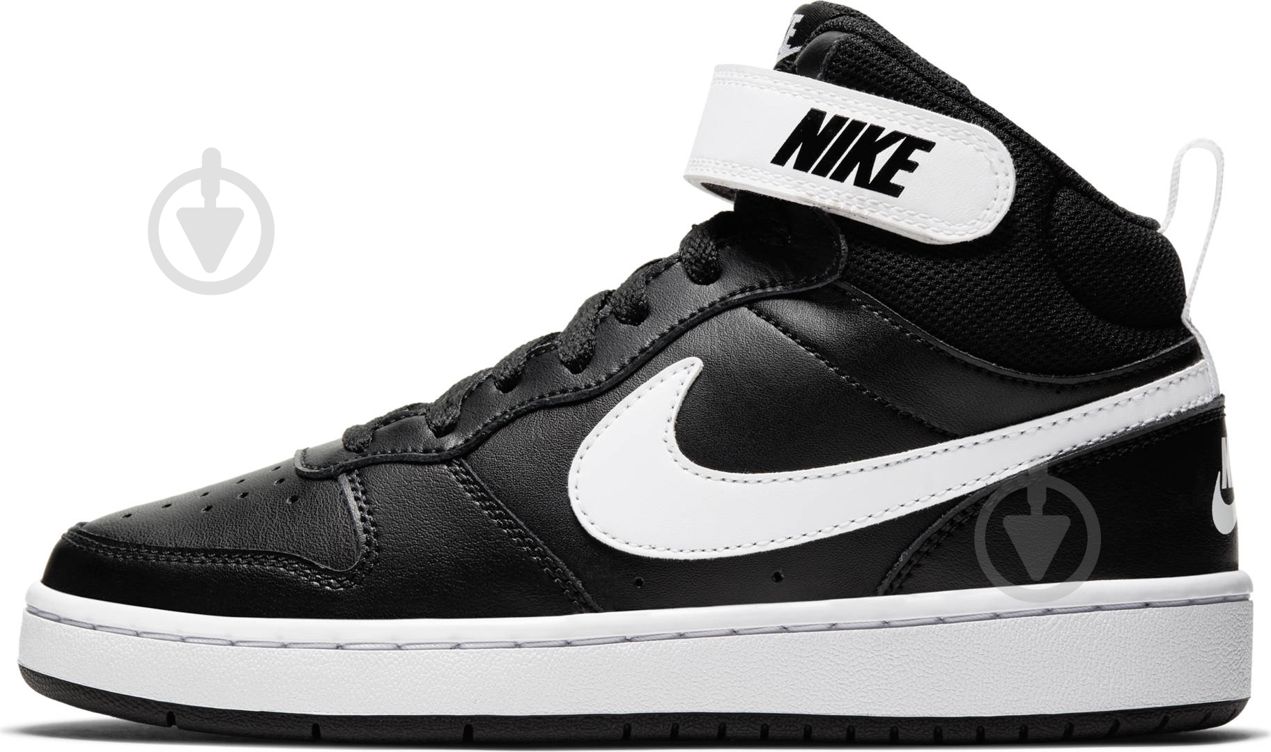 Кроссовки детские демисезонные Nike COURT BOROUGH MID 2 (GS) CD7782-010 р.38,5 черные - фото 5