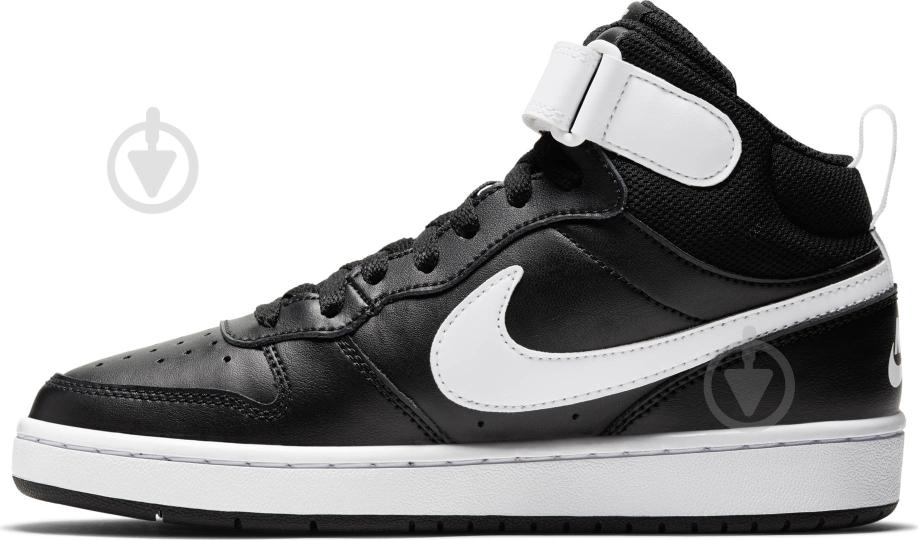 Кроссовки детские демисезонные Nike COURT BOROUGH MID 2 (GS) CD7782-010 р.38,5 черные - фото 6