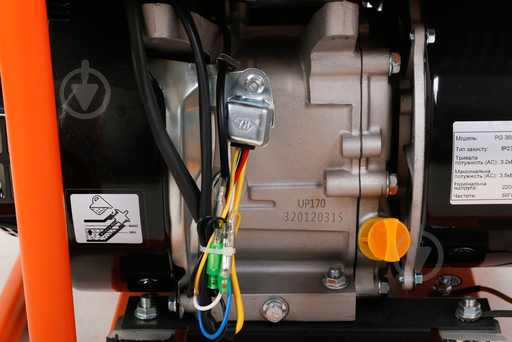 Генератор бензиновый NIK 3,2 кВт / 3,5 кВт 220 В PG3600і - фото 5