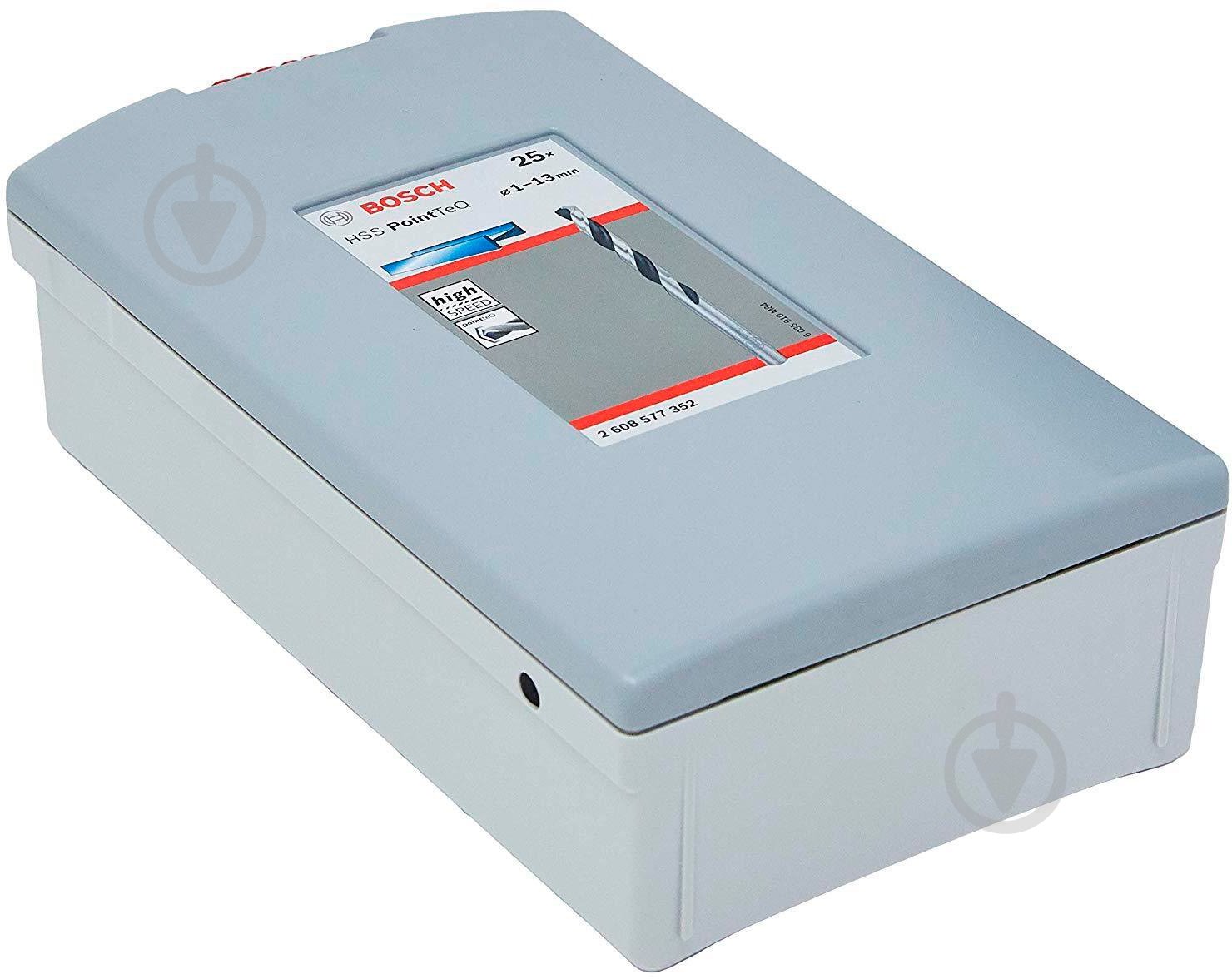 Набір свердел Bosch HSS PointTeQ ProBox 1-13 мм 25 шт. 2608577352 - фото 8