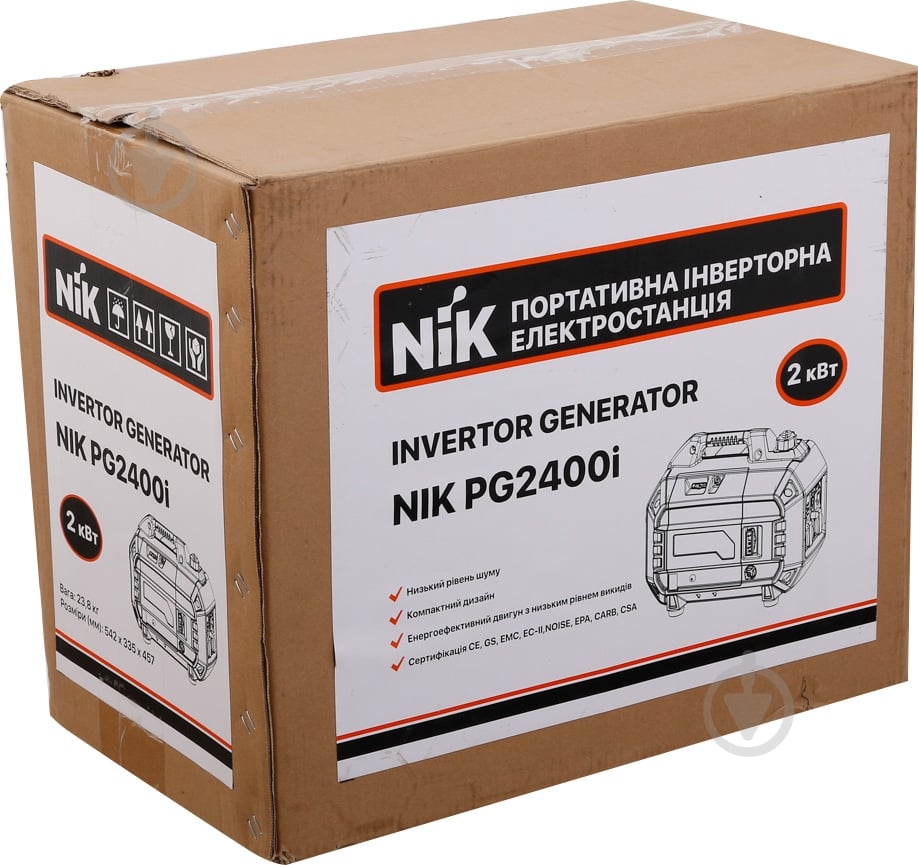 Генератор бензиновый NIK 1,8 кВт / 2 кВт 220 В PG2400і - фото 13