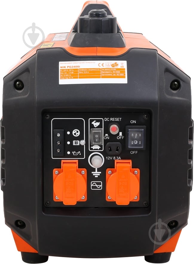 Генератор бензиновый NIK 1,8 кВт / 2 кВт 220 В PG2400і - фото 7