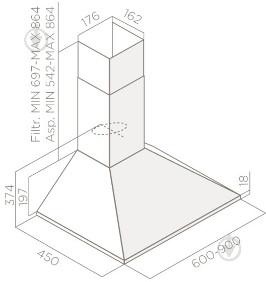 Вытяжка Elica Berlin CR/A/60 - фото 2