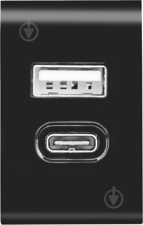 Сетевое зарядное устройство Trust Urban Fast Dual USB-C & USB 17W Black (21589) - фото 2