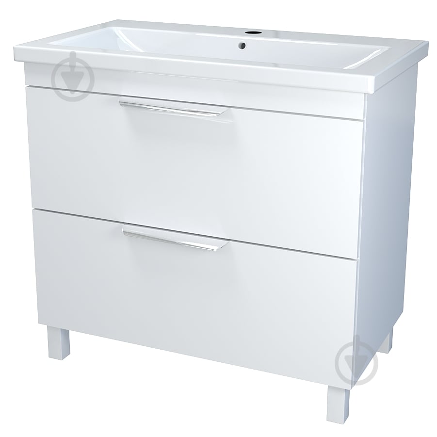 Тумба на ножках Сансервіс "Каталония-80" с умывальником"Сомо 80" белый глянец - фото 1 Тумба на ножках Сансервіс "Каталония-80" с умывальником"Сомо 80" белый глянец - фото 1