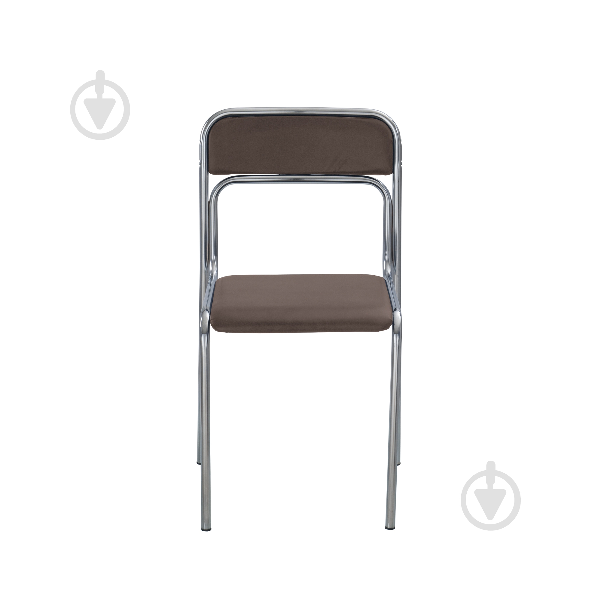 Стул Nowy Styl ASCONA CHROME V-19 коричневый - фото 2