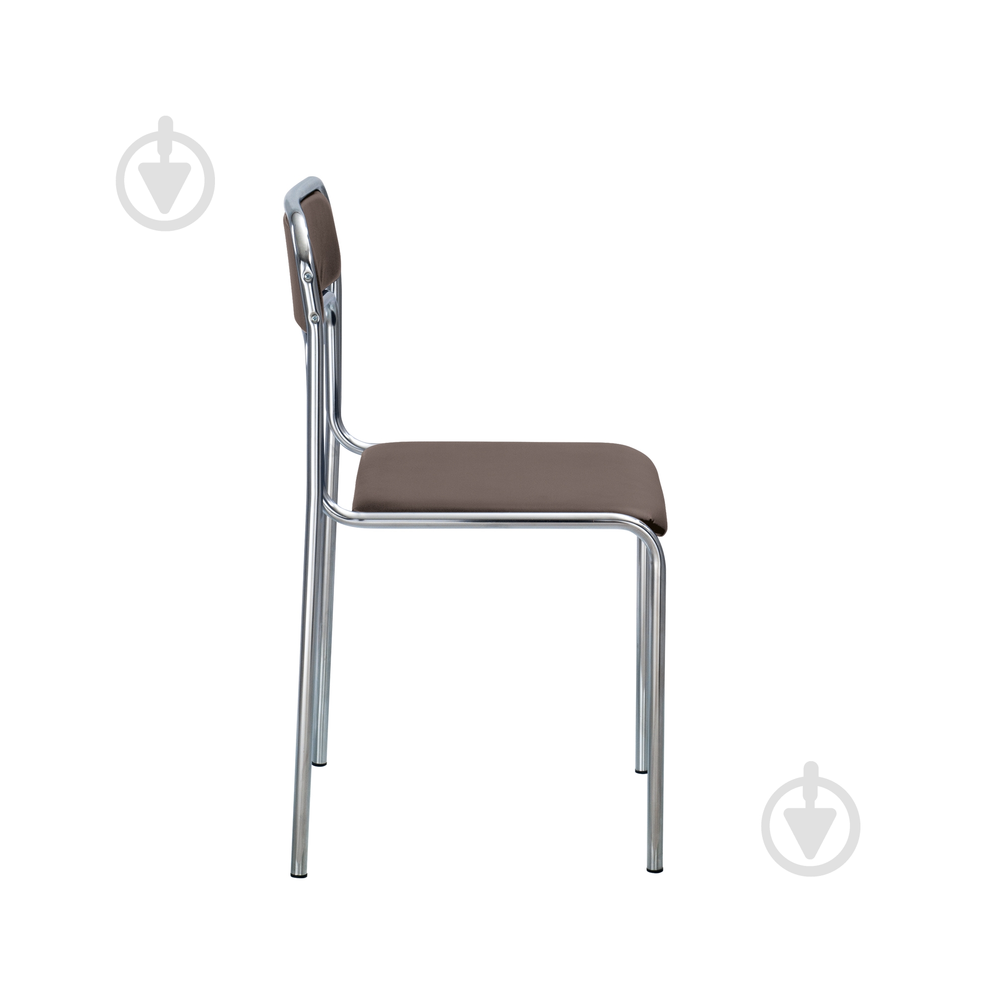 Стул Nowy Styl ASCONA CHROME V-19 коричневый - фото 3